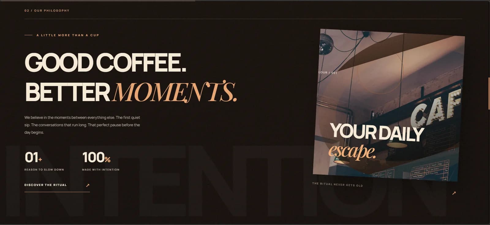 coffee shop — café identity and brand storytelling