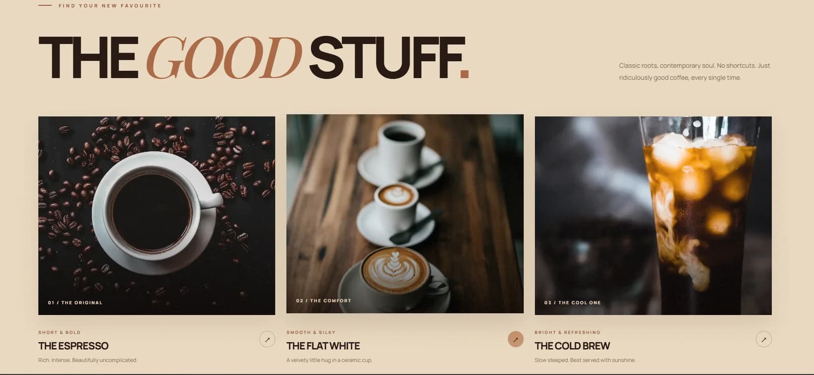 coffee shop — the signature coffee collection