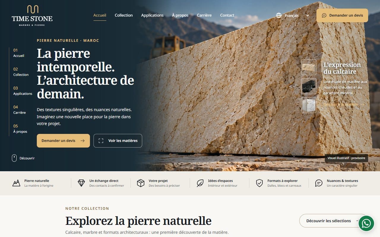 GOS CERT — TIME STONE Showroom public interface